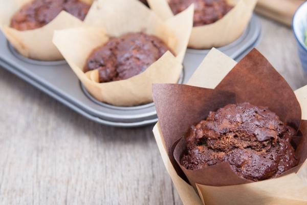gezonde chocolade muffin